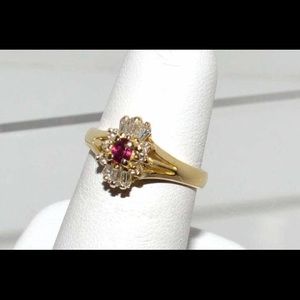 18kyg Ruby & Diamond Ring